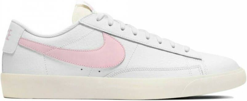 Nike Wit Roze Leren Lage Sneakers White Heren