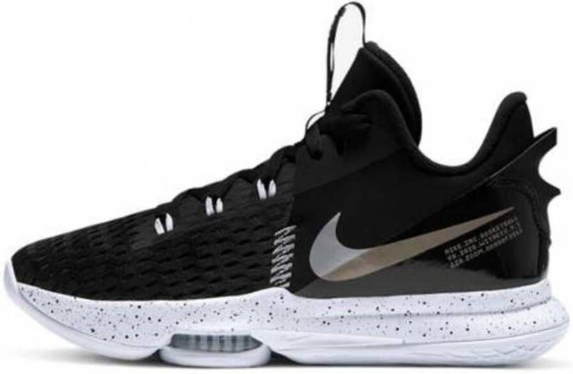 Nike Lebron Witness 5 Black Metallic Silver White Schoenmaat 38 1 2 Basketball Performance Low CQ9380 001 - Foto 2