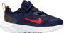 Nike Revolution 6 NN TDV Hardloopschoenen Midnight Navy Bright Crimson Black Kinderen - Thumbnail 2