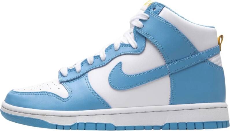 Nike Dunk Hi Retro Blue Chill Blue Chill-White-Amarillo