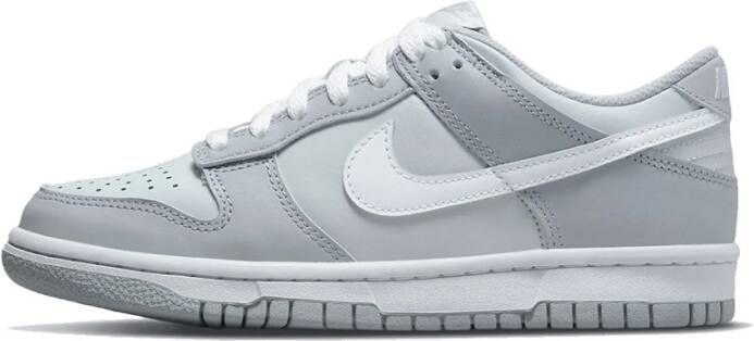 Nike Twee Tinten Grijs Dunk Low Sneakers Grijs Dames