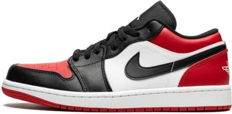 Jordan Air 1 Low Bred Toe Sneakers Nike Rood