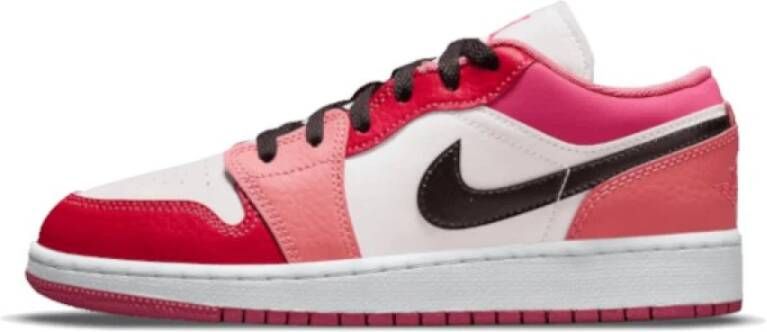 Jordan Lage Roze Rode Sneakers Multicolor