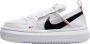 Nike Hoge Court Vision Dames Sneaker Wit Koraal Zwart White Dames - Thumbnail 1