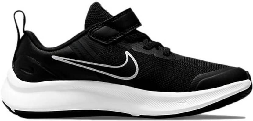 Nike Star Runner 3 Sportschoenen Kleuters Zwart Grijs Wit