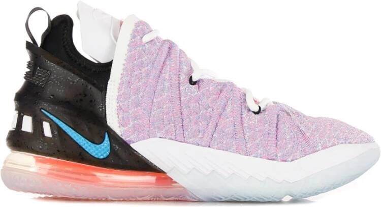 Nike Stadseditie Basketbalschoen Blauw Zwart Pink Heren