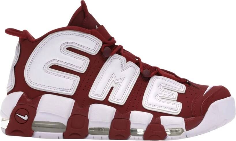 Nike Supreme Air More Uptempo Beperkte Oplage Red Heren