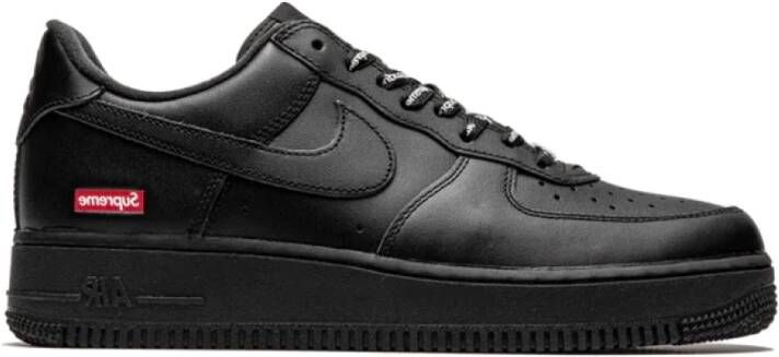 Nike Supreme Black Air Force 1 Low Black Heren