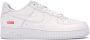 Nike Supreme Witte Air Force 1 Low White Heren - Thumbnail 1