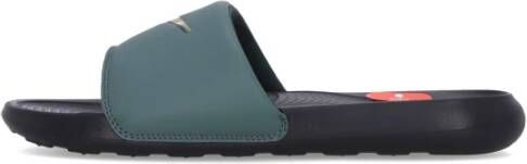 Nike Swoosh Heren Slippers Zwart Groen Green Heren