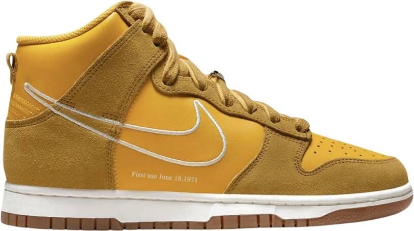 Nike University Gold High Top Sneakers Yellow Heren