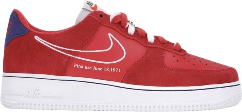 Nike University Red Air Force 1 Low Red Heren