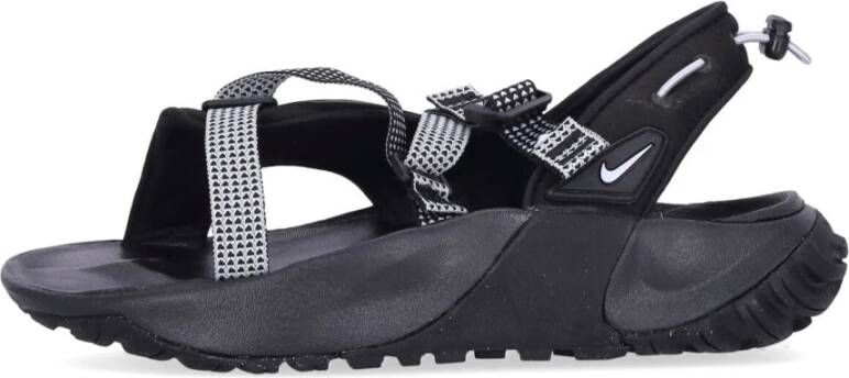 Nike Verstelbare Band Sandaal Zwart Grijs Platina Black Heren