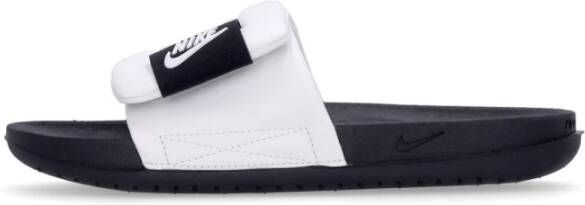 Nike Verstelbare Fluweelband Rubberen Slippers Black Unisex