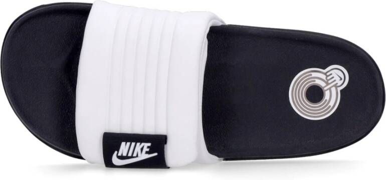 Nike Verstelbare Fluweelband Rubberen Slippers Black Unisex