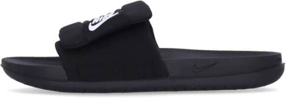 Nike Verstelbare Slide Heren Slippers Zwart Wit Black Heren