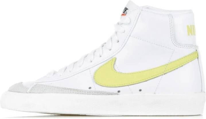 Nike Vintage hoge sneakers in wit geel White Heren