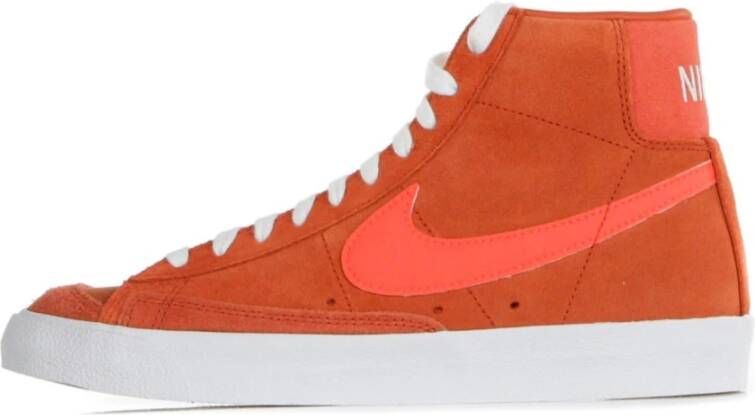 Nike Vintage Suede Mix Hoge Top Sneakers Orange Heren