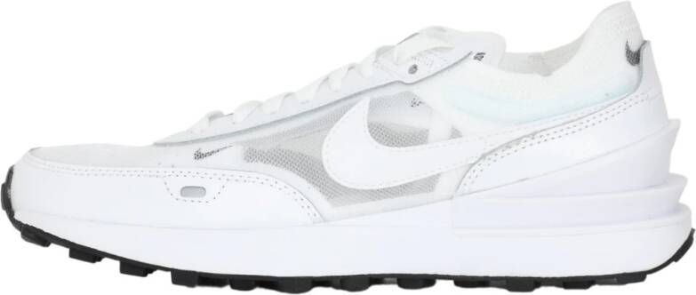 Nike Waffle One Lage Sneaker Wit Zwart White Dames