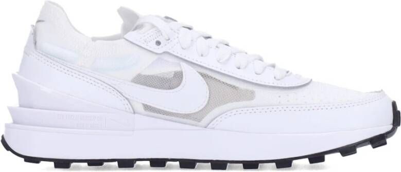 Nike Waffle One Lage Sneaker Wit Zwart White Dames