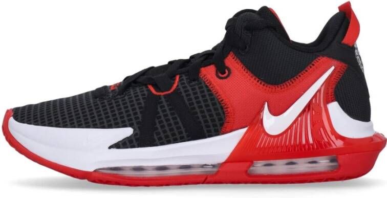 Nike Witness VII Basketbalschoen Zwart Wit Rood Black Heren