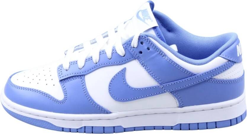 Nike Witte Blauwe Dunk Low Sneakers Blue Heren