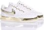 Nike Witte Gouden Sneakers Op Maat Gemaakte Damesschoenen White Dames - Thumbnail 1