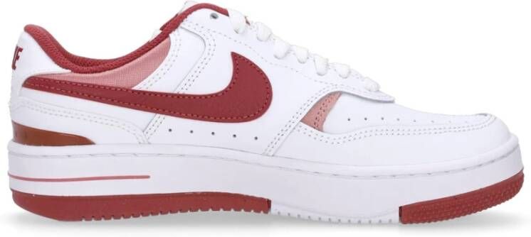 Nike Witte lage schoen met oranje accenten White Dames