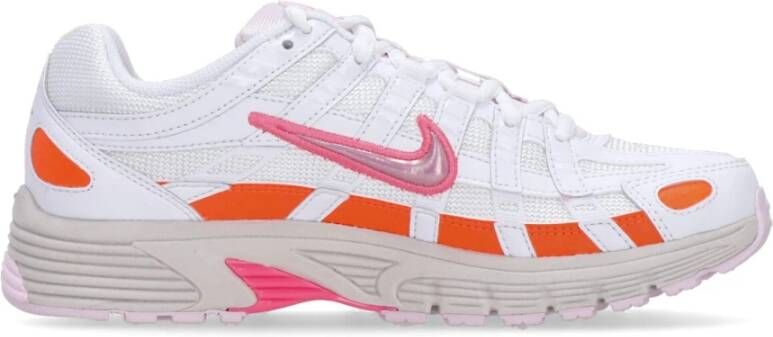 Nike Witte lage schoen met roze accenten White Dames