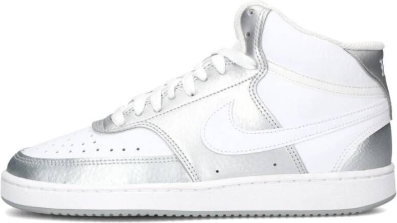 Nike Witte Leren Hoge Sneakers White Dames