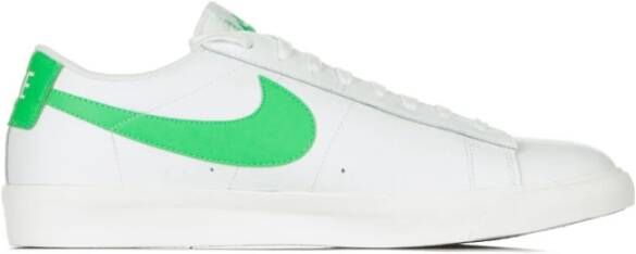 Nike Witte Leren Lage Sneakers White Heren