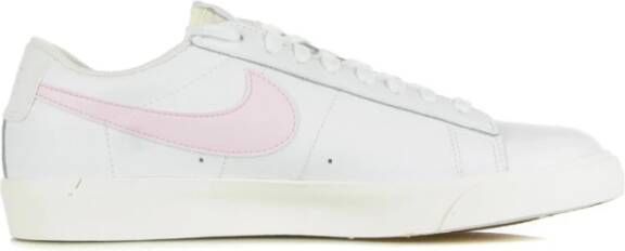 Nike Wit Roze Leren Lage Sneakers White Heren