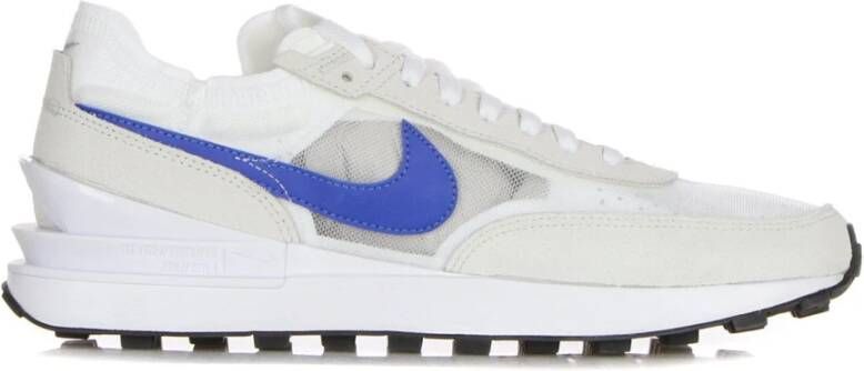 Nike Waffle Racer 1 Heren Schoenen White Leer Textil