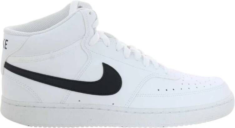 Nike Zwarte Court Vision Mid Sneakers White Heren