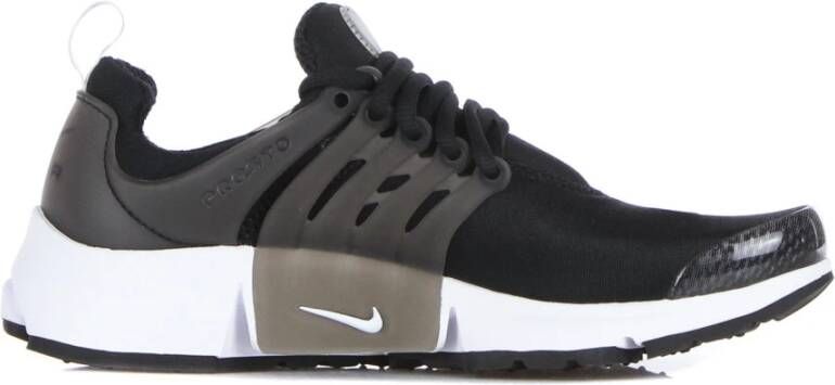 Nike Zwarte Lage Stoffen Sneakers met Swoosh Black Heren