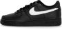 Nike Zwart Wit Lage Sneaker Air Force 1 Black Heren - Thumbnail 1