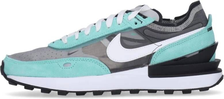 Nike Zwart Witte Sneakers met Wafelzool Multicolor Heren