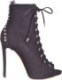 Ninalilou Schoenen enkellaarzen 281401Gw Zwart Dames - Thumbnail 1