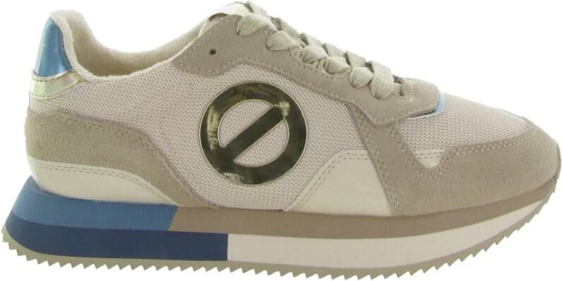 No Name Casual Jogger Sneaker Riva Style Beige Dames