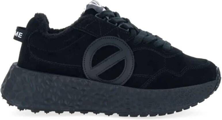 No Name Jogger Suède Sneakers Black Dames