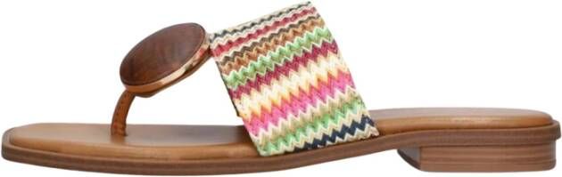 Noa Harmon Kleurrijke Zomer Slippers Stijlvol Ontwerp Multicolor Dames