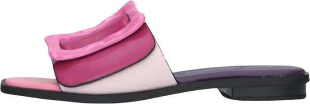 Noa Harmon Stijlvolle Slippers met Carré Neus Pink Dames