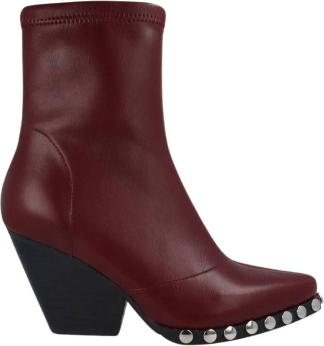 Noa Harmon Studded Cowboy Bootie Red Dames