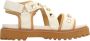 Noa Harmon Studded Flat Sandals Beige Dames - Thumbnail 2