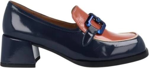 Noa Harmon Vegan Patent Loafer in Navy Coral Multicolor Dames