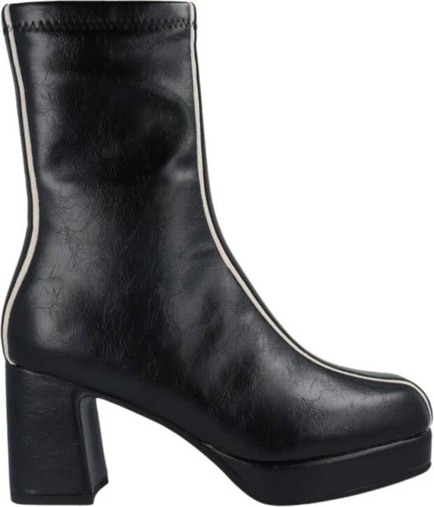 Noa Harmon Vintage Stretch Bootie met Off-White Streep Black Dames