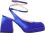 Nodaleto Blauwe Vierkante Neus Hoge Hakken Blue Dames - Thumbnail 1