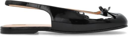 Nodaleto Leren balletflats Black Dames