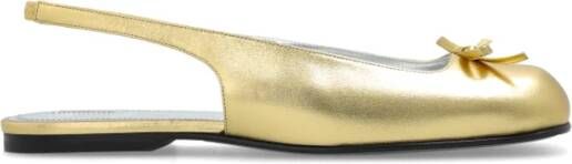 Nodaleto Leren balletflats Yellow Dames