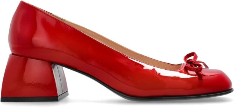 Nodaleto Leren hakken schoenen Red Dames